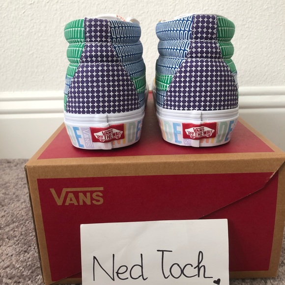 Vans SK8- Mid Pride Sneakers Skateboarding Shoes Men's Multi Sizes - Picture 4 of 7